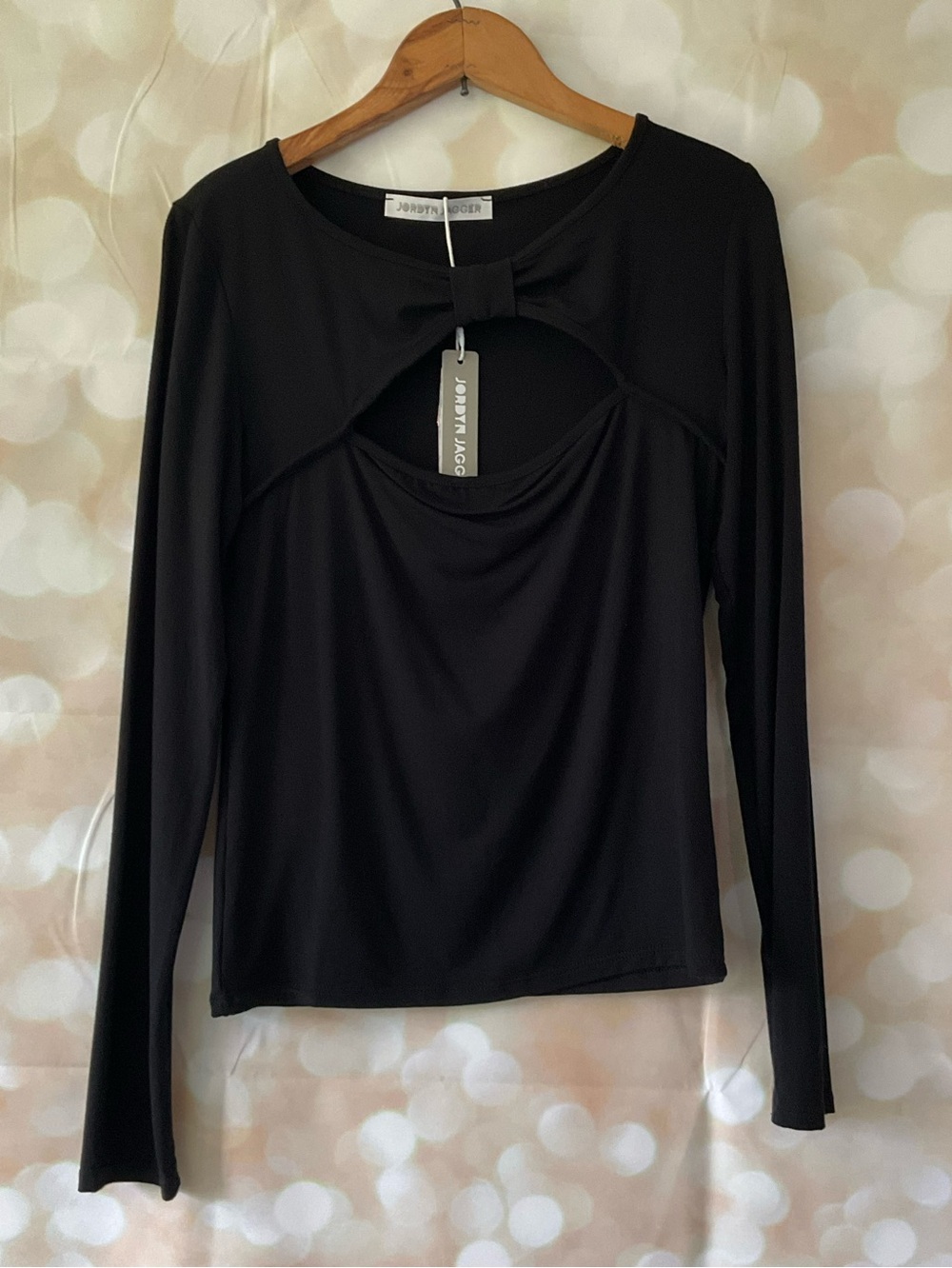 Jordyn Jagger Black Cut Out Blouse